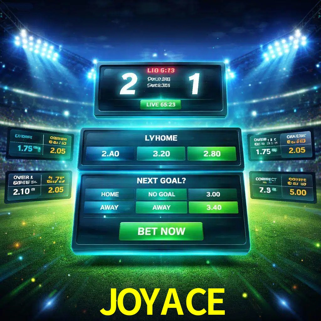 Vista de apuestas en vivo JOYACE durante un partido en curso